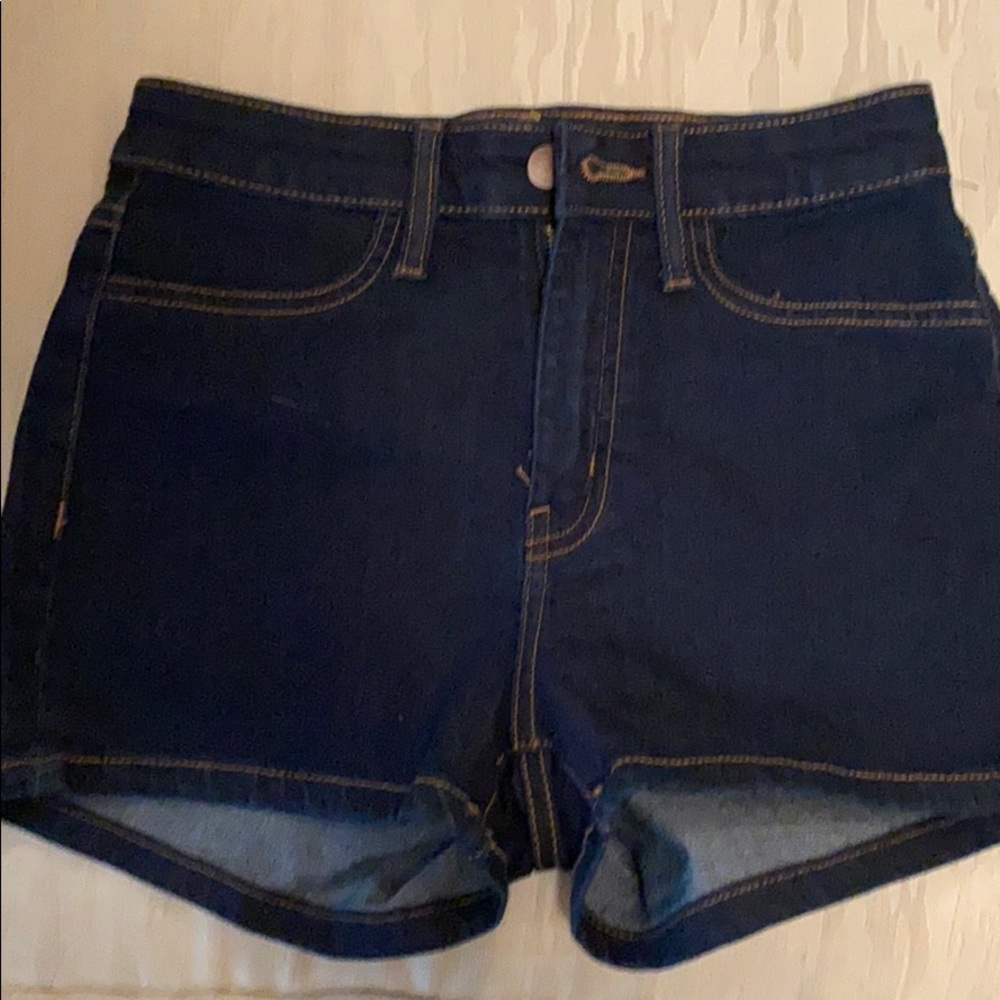 Dark blue shorts size 4.